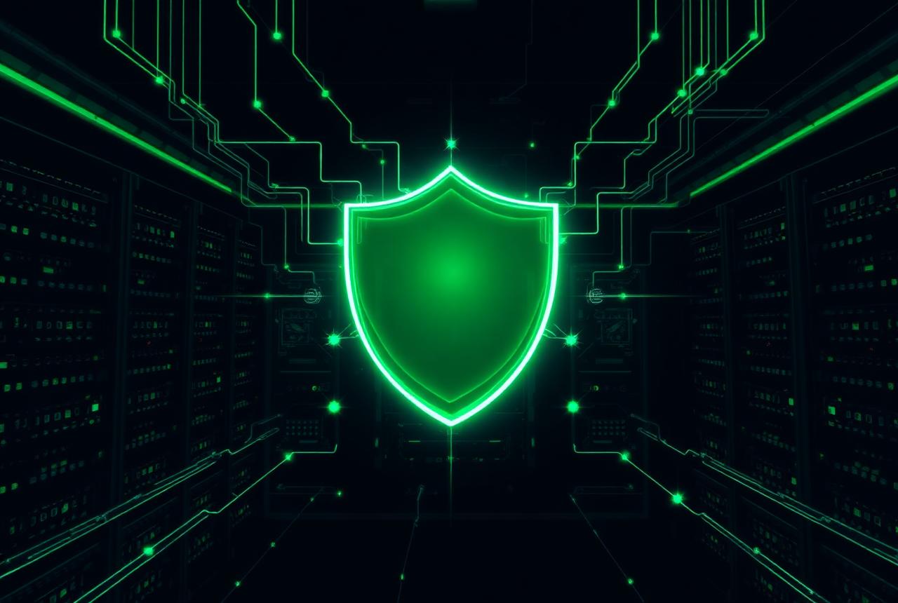 Digital shield protecting a secure server environment